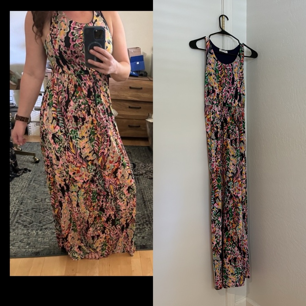 Gorgeous tropical maxi dress